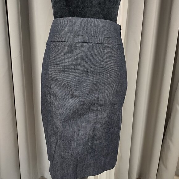 LOFT Dresses & Skirts - Ann Taylor Loft Women's Charcoal Gray Cotton A-Line Skirt Size 0